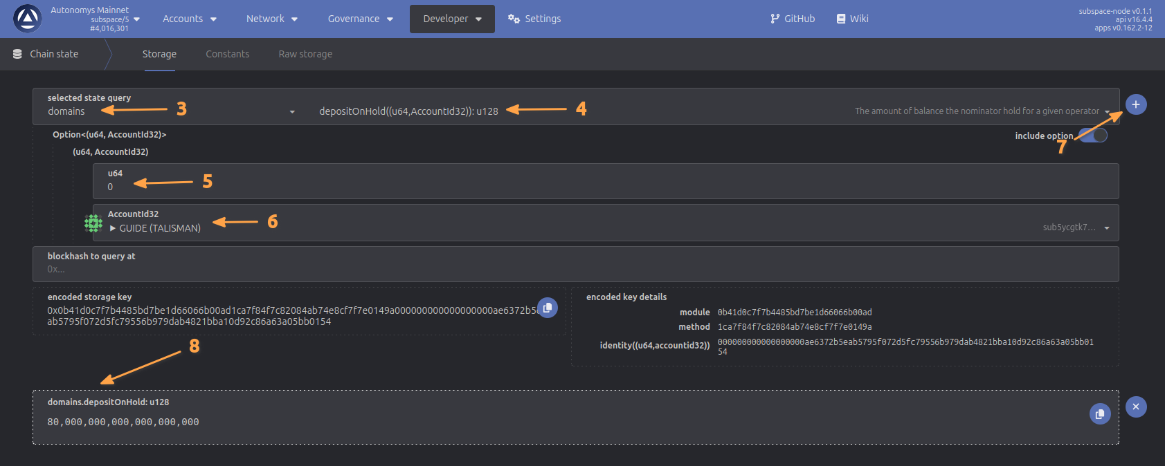Stake Amount Display